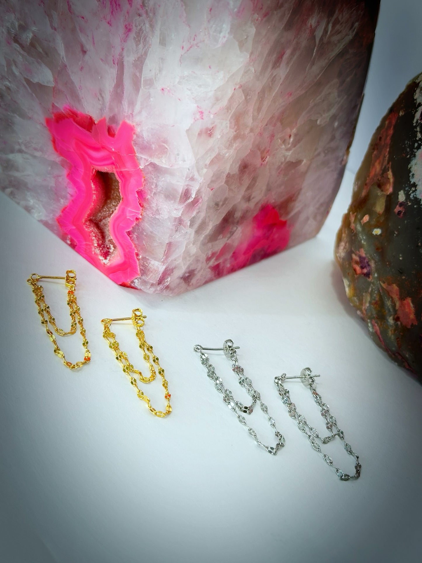 "Two Chains" Earrings
